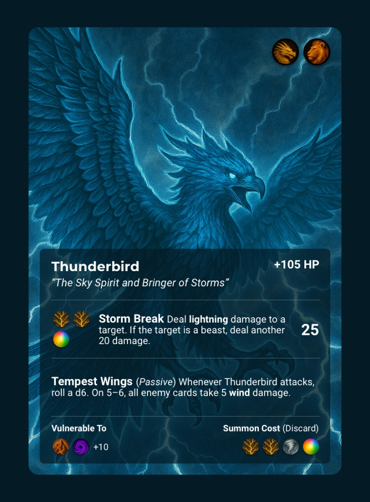 Thunderbird, Beast card